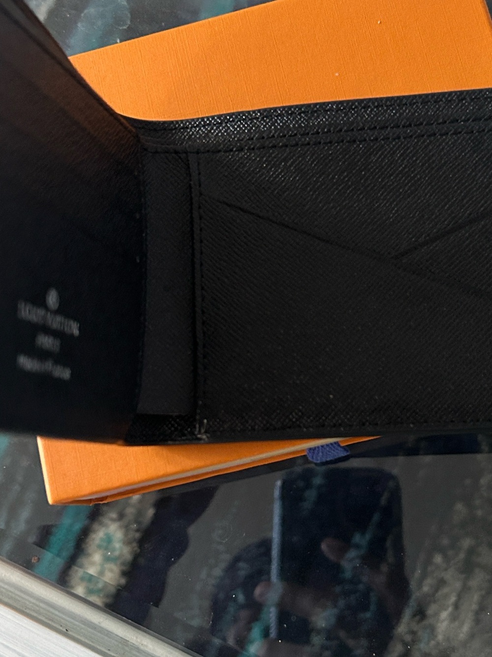 Louis Vuitton Black Monogram Canvas Money Clip